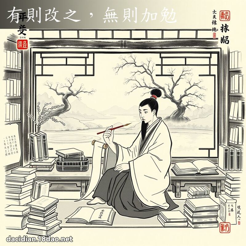 有則改之,無則加勉 配图