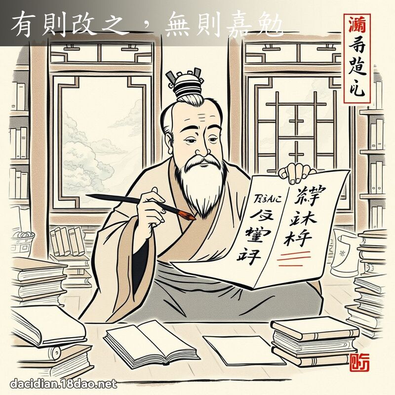 有則改之,無則嘉勉 配图