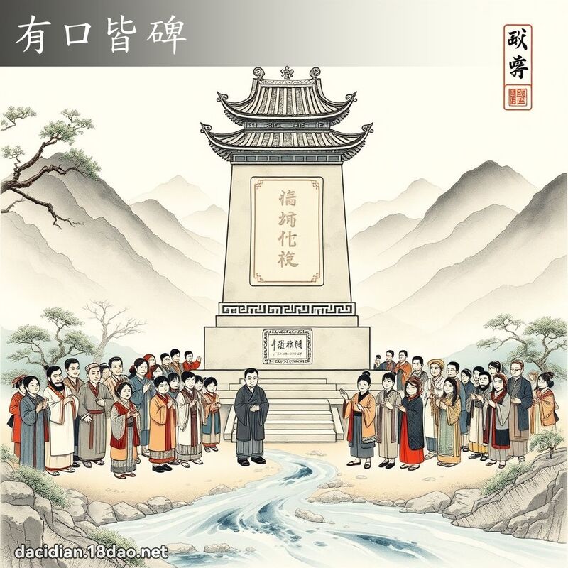 有口皆碑 配图