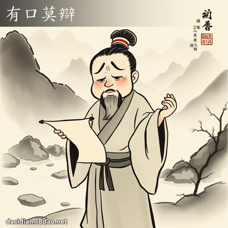 有口莫辩 配图