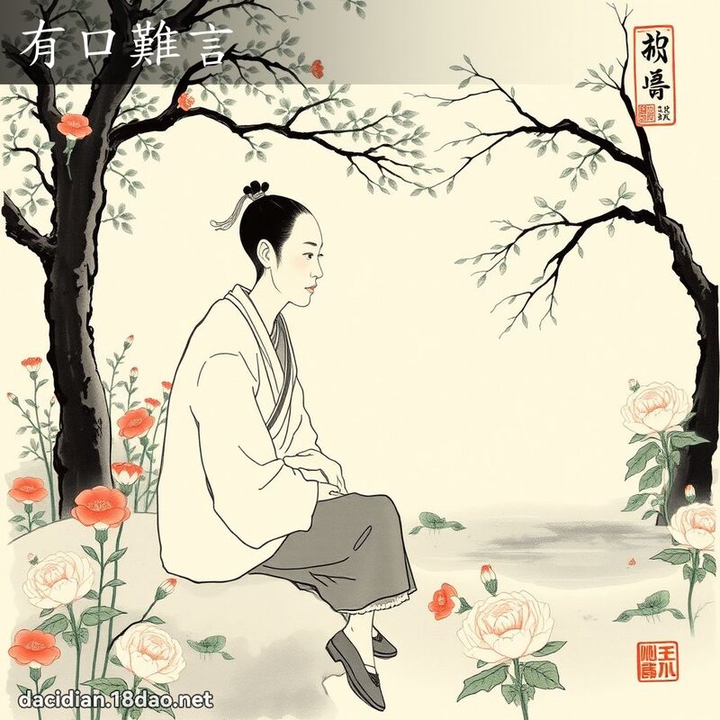 有口难言 配图