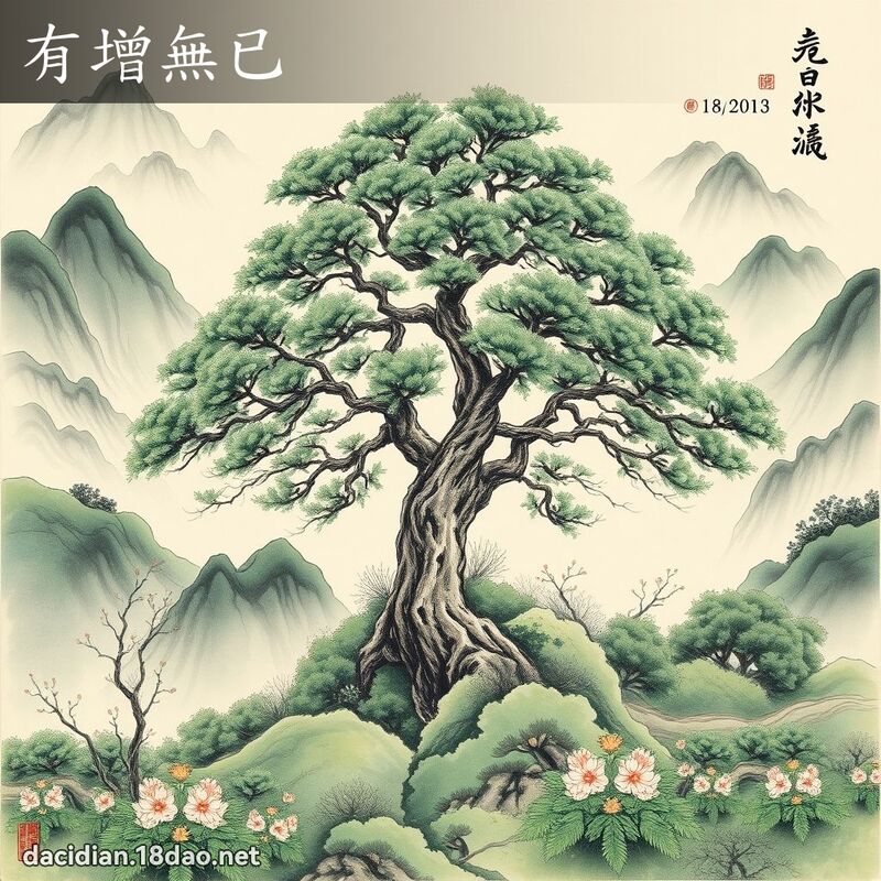有增无已 配图