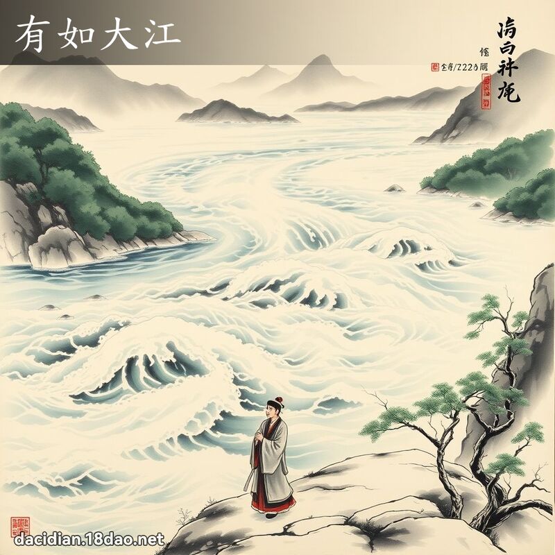 有如大江 配图