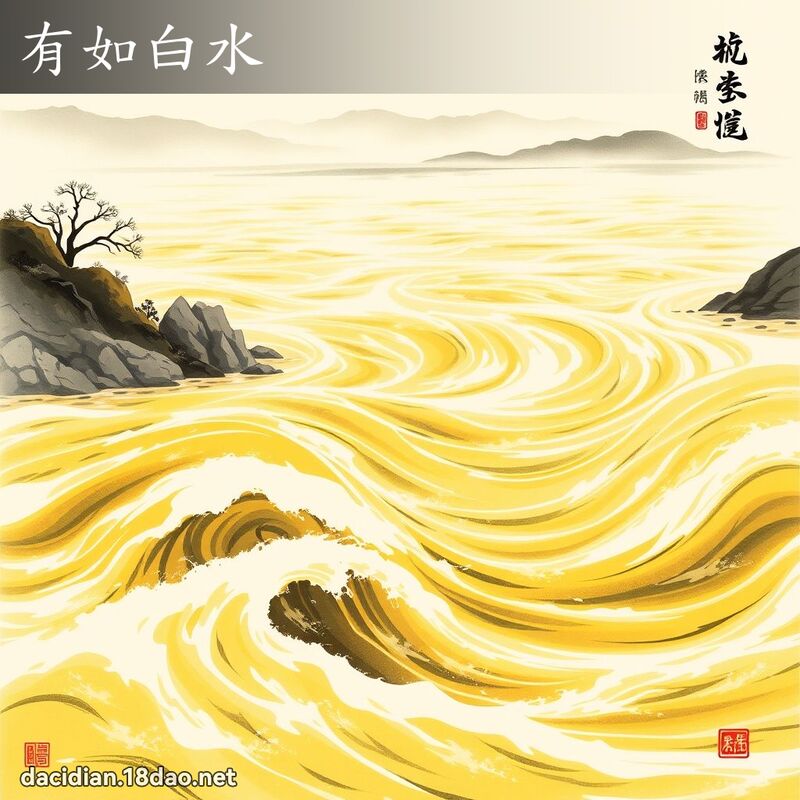 有如白水 配图