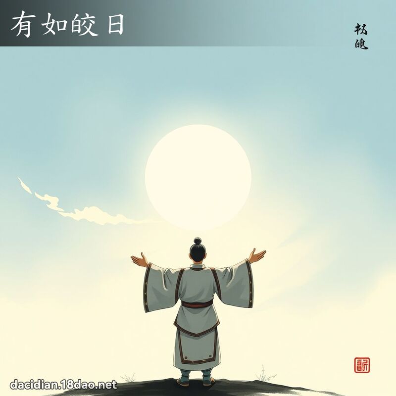 有如皎日 配图