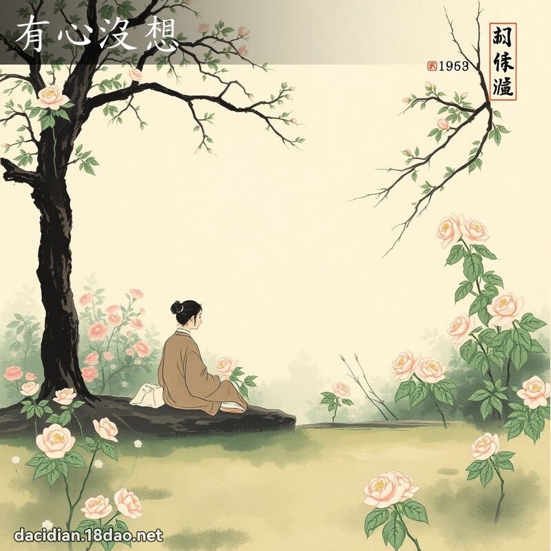 有心没想 配图
