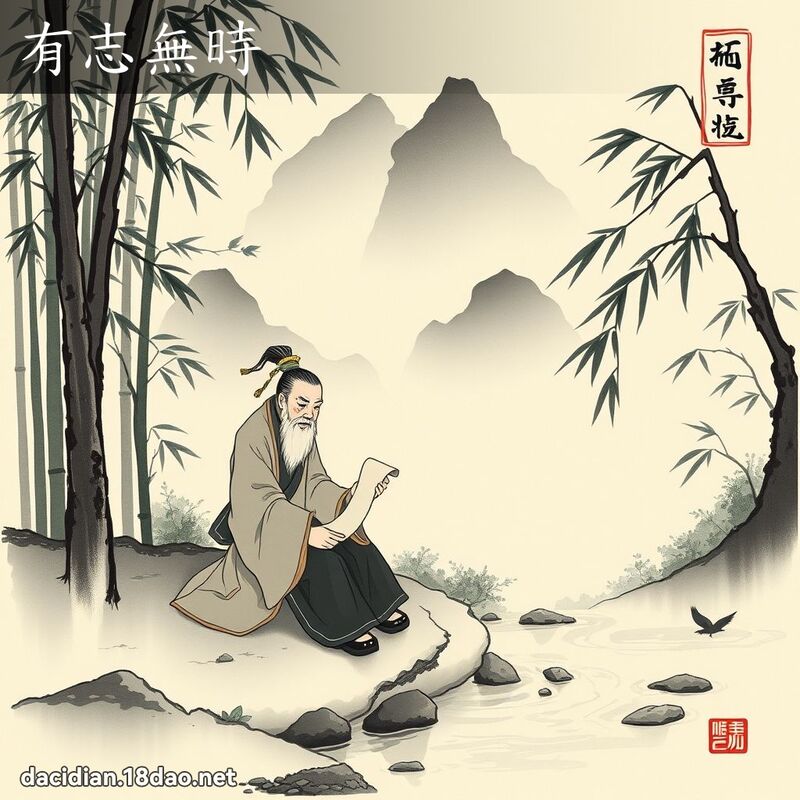 有志无时 配图