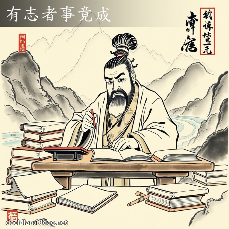 有志者事竟成 配图