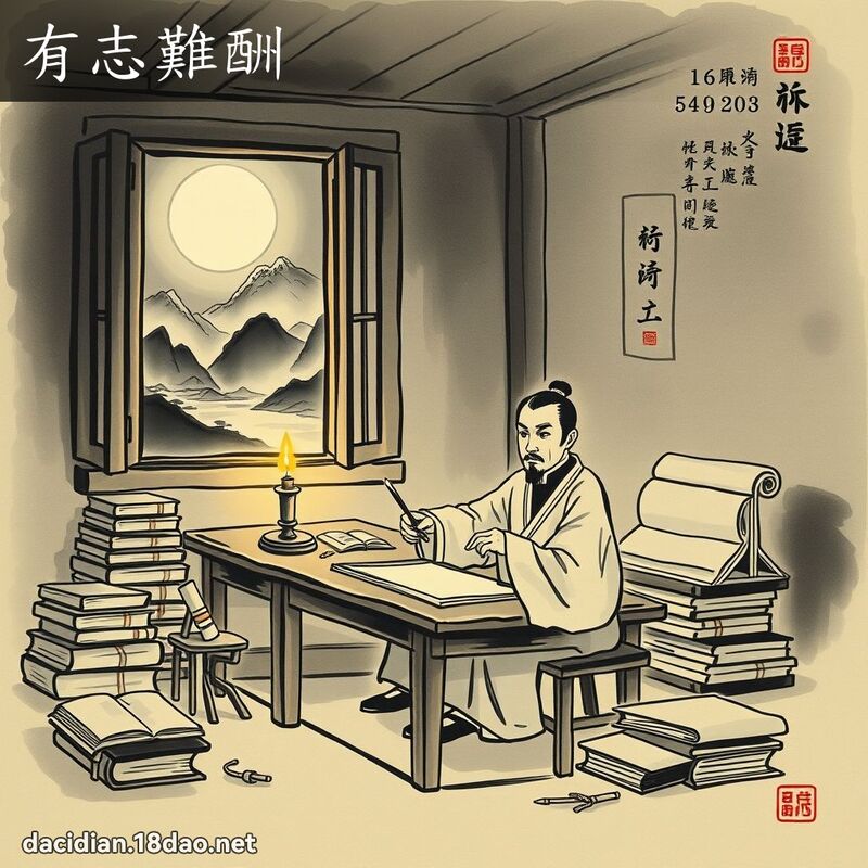 有志难酬 配图