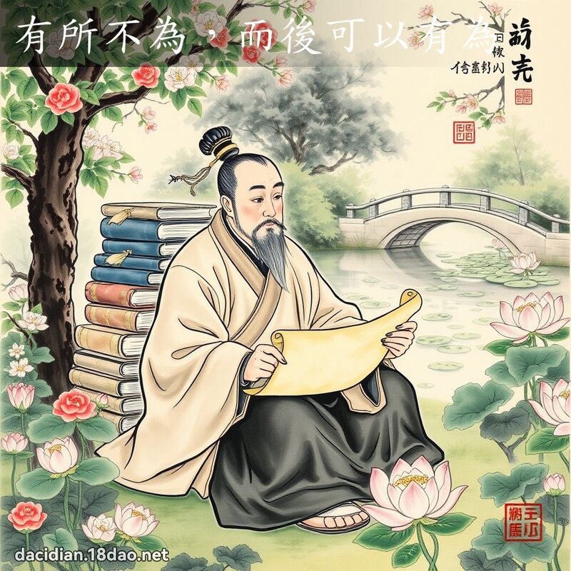 有所不为,而后可以有为 配图