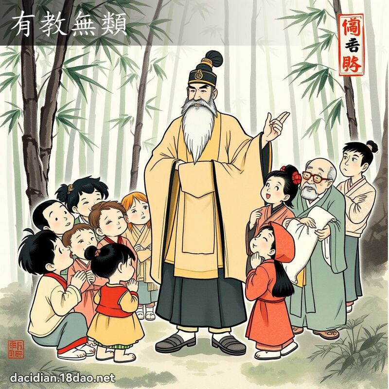 有教无类 配图