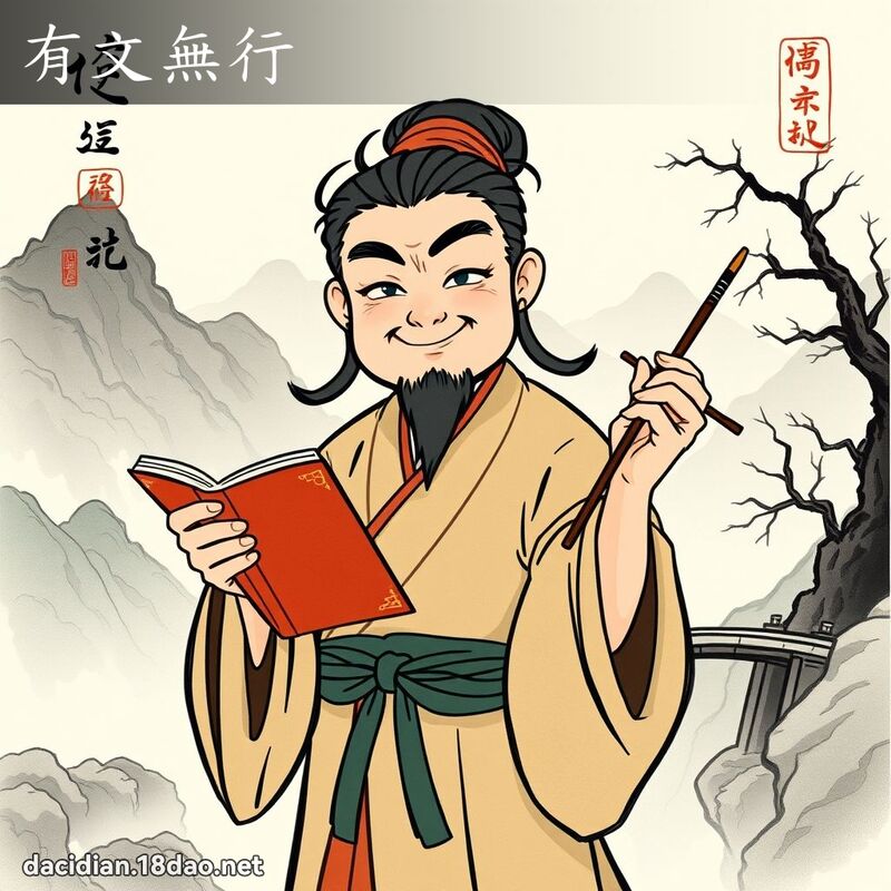 有文无行 配图