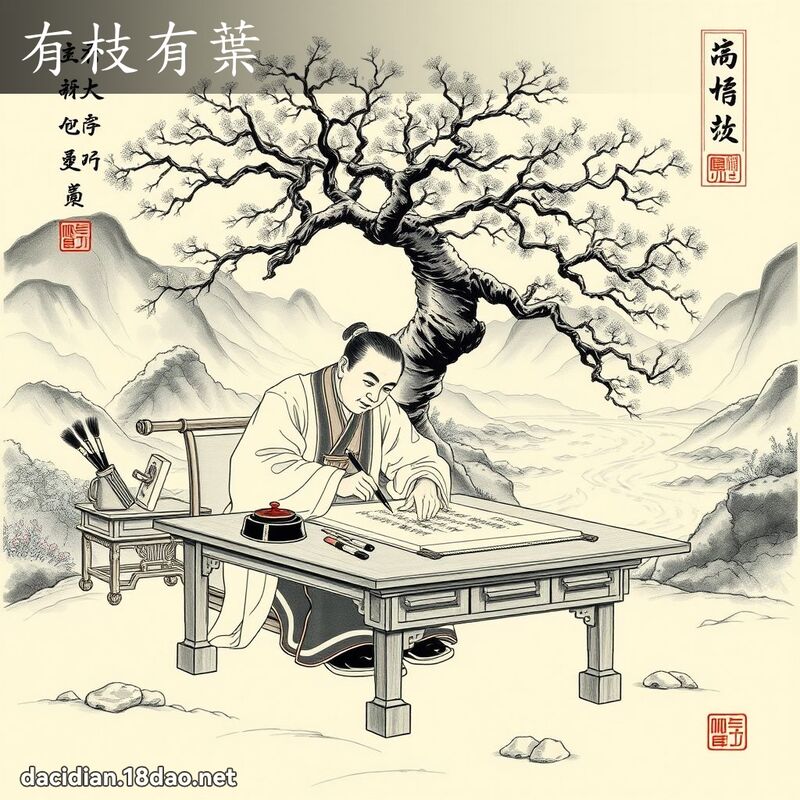 有枝有叶 配图
