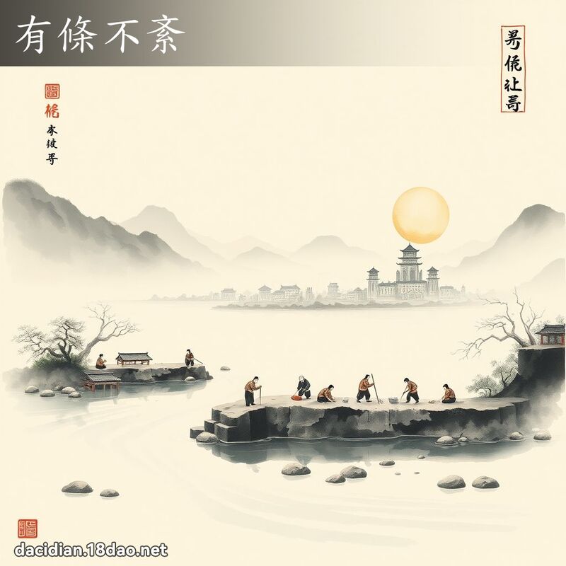 有条不紊 配图