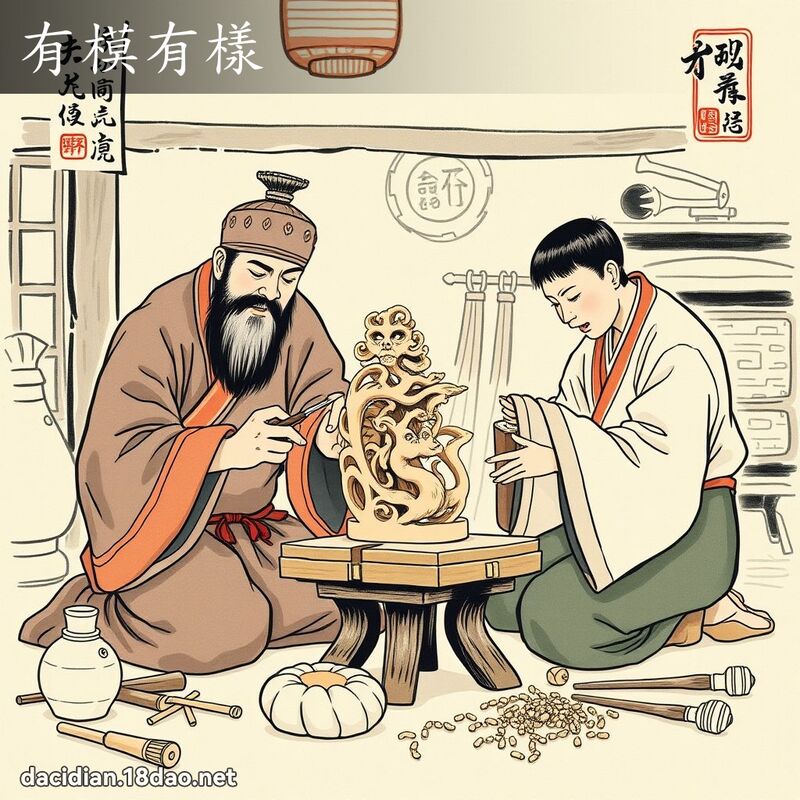 有模有样 配图