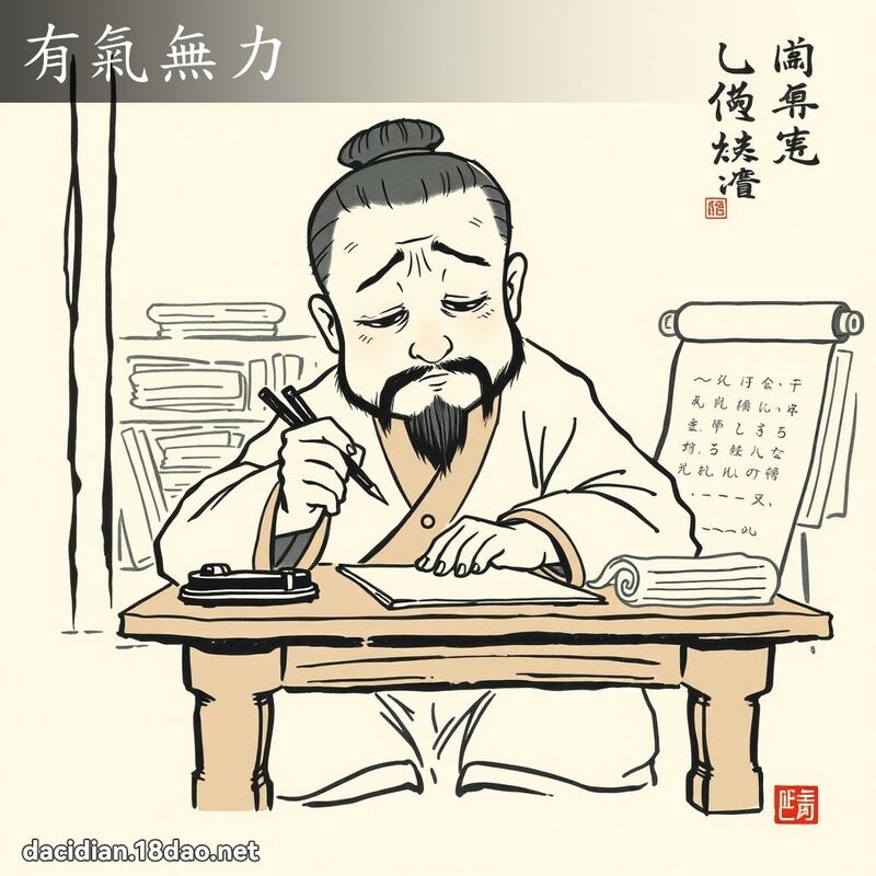 有气无力 配图