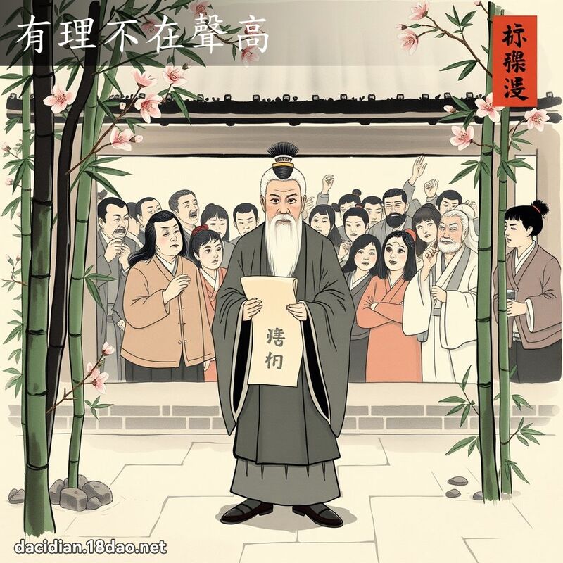 有理不在声高 配图