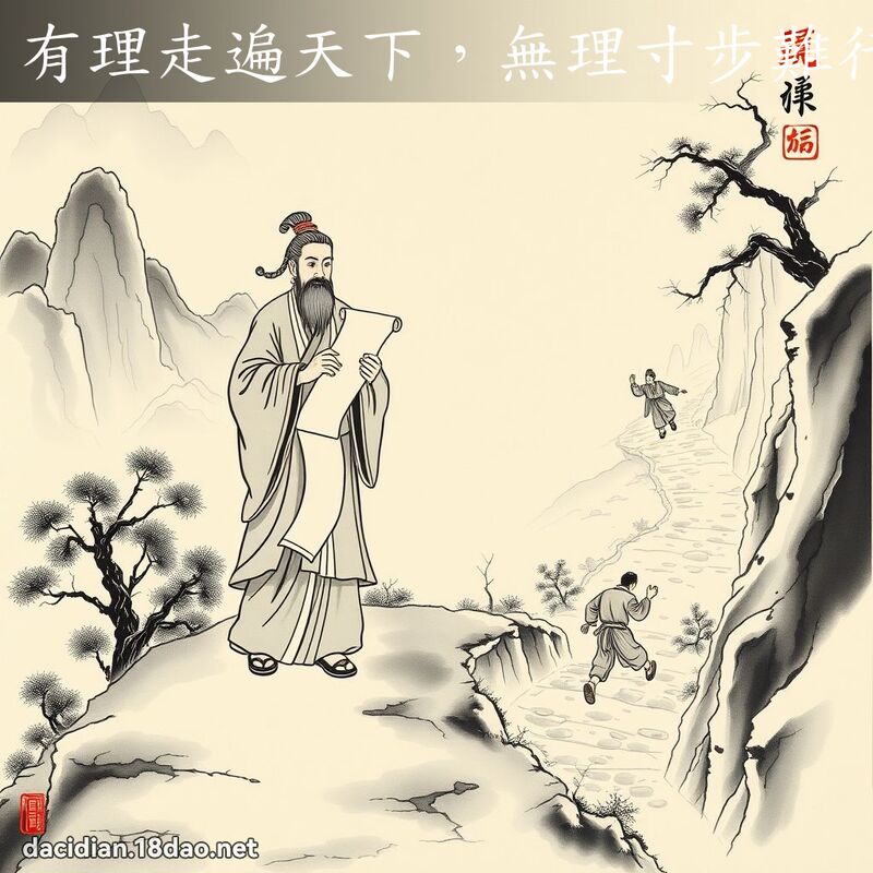 有理走遍天下,无理寸步难行 配图