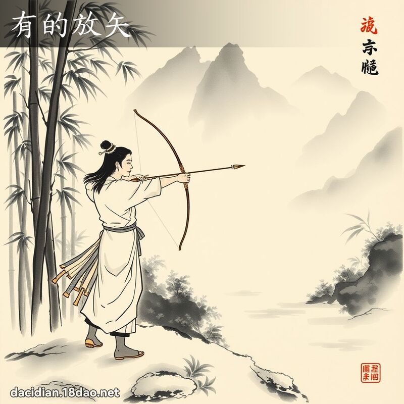 有的放矢 配图