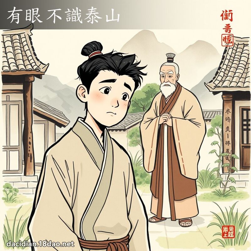 有眼不识泰山 配图
