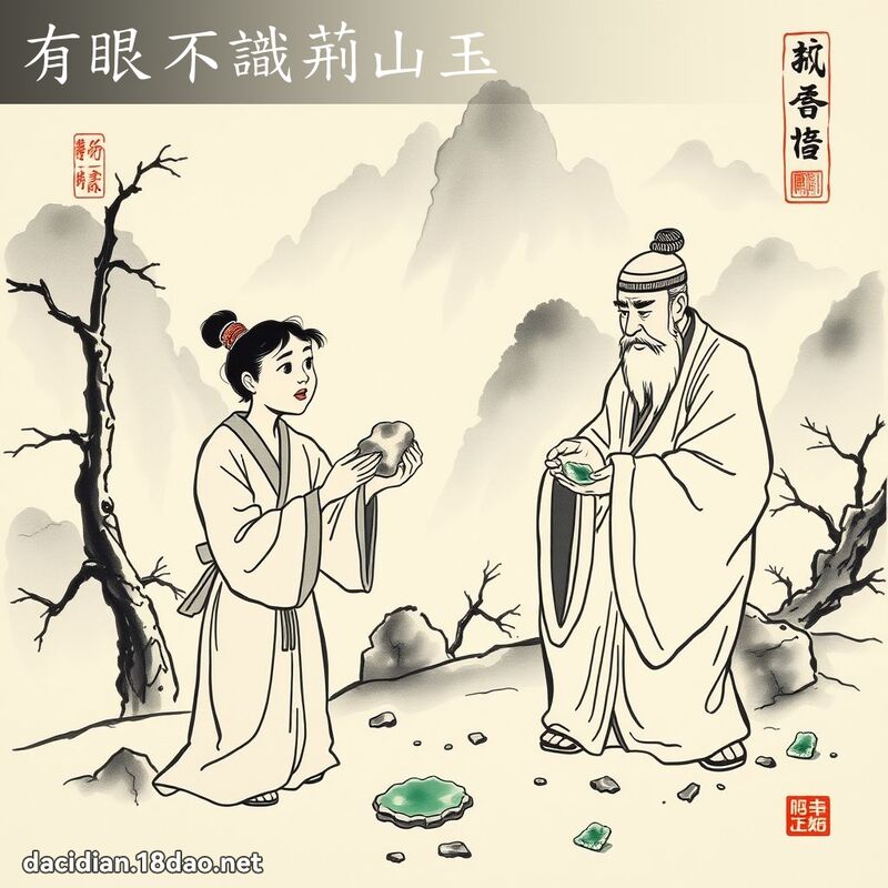 有眼不识荆山玉 配图