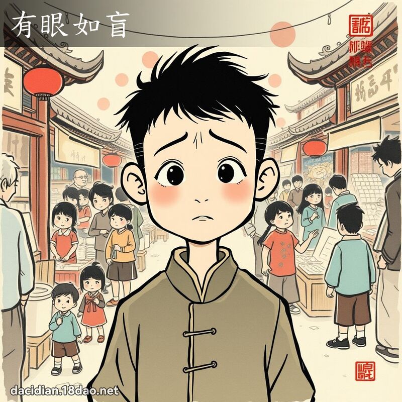 有眼如盲 配图