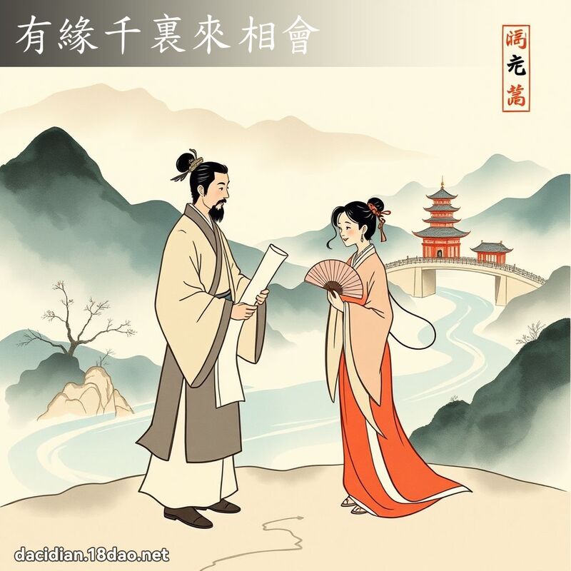 有缘千裏来相会 配图