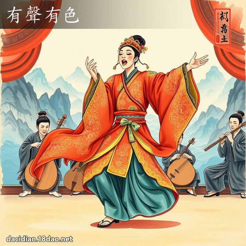 有声有色 配图
