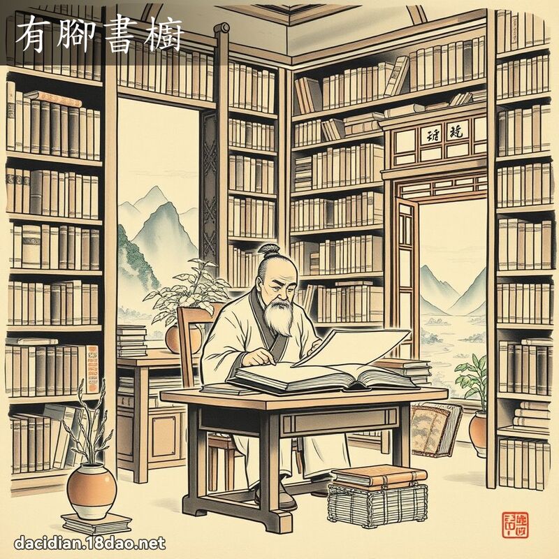 有脚书橱 配图