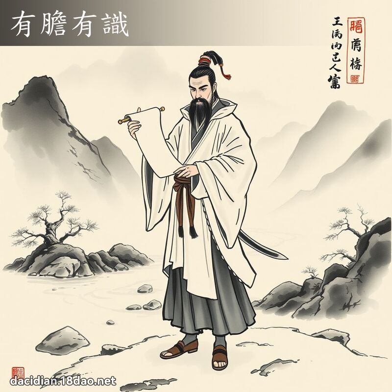 有胆有识 配图