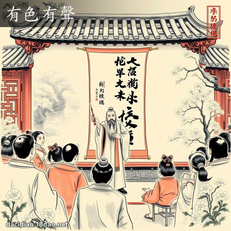 有色有声 配图
