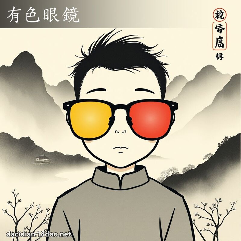 有色眼镜 配图