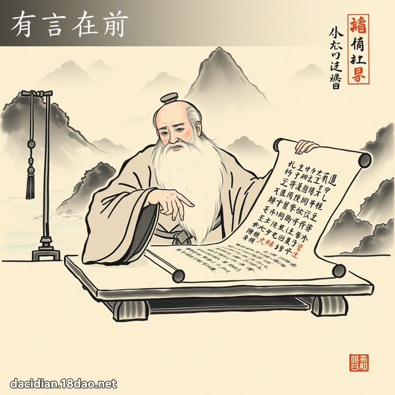 有言在前 配图
