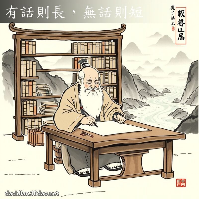 有话则长,无话则短 配图