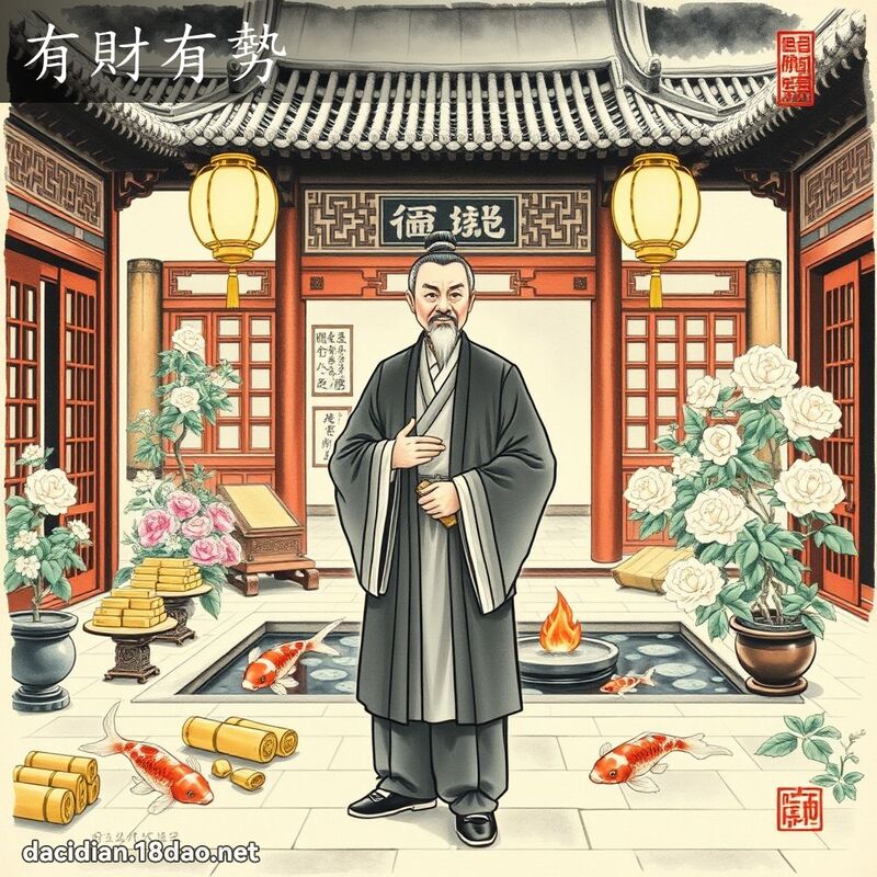有财有势 配图
