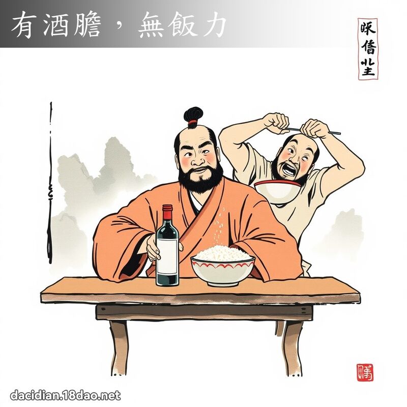 有酒胆,无饭力 配图