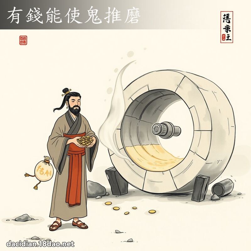 有钱能使鬼推磨 配图