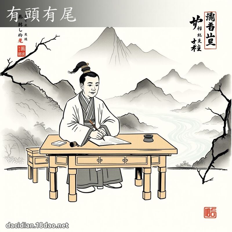 有头有尾 配图