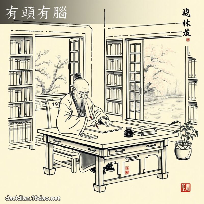 有头有脑 配图