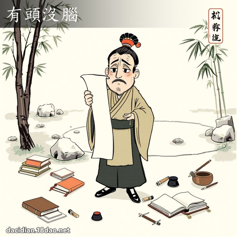 有头没脑 配图