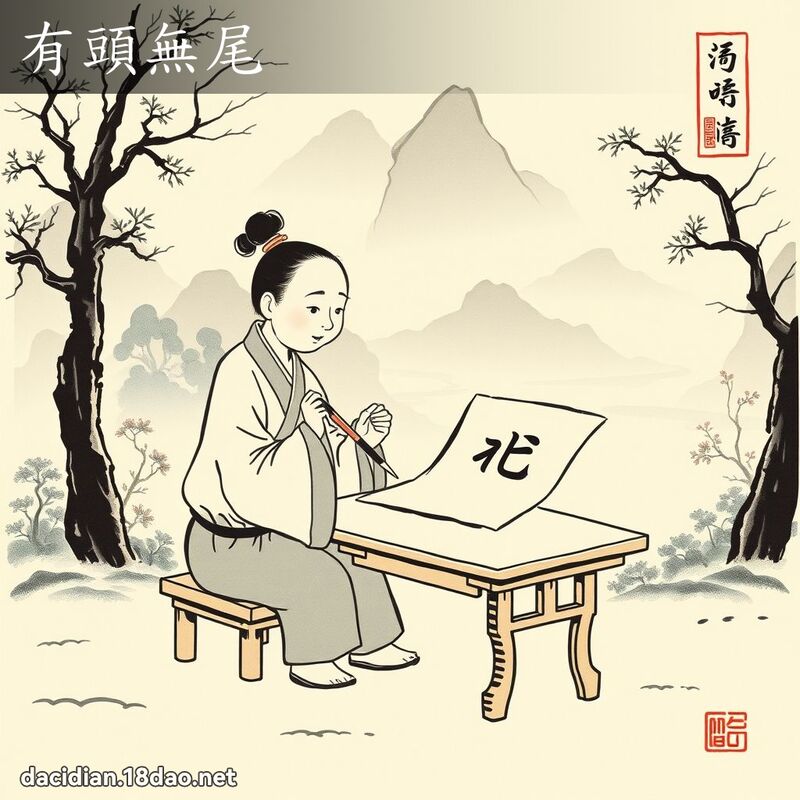 有頭無尾 配图