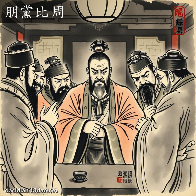 朋黨比周 配图