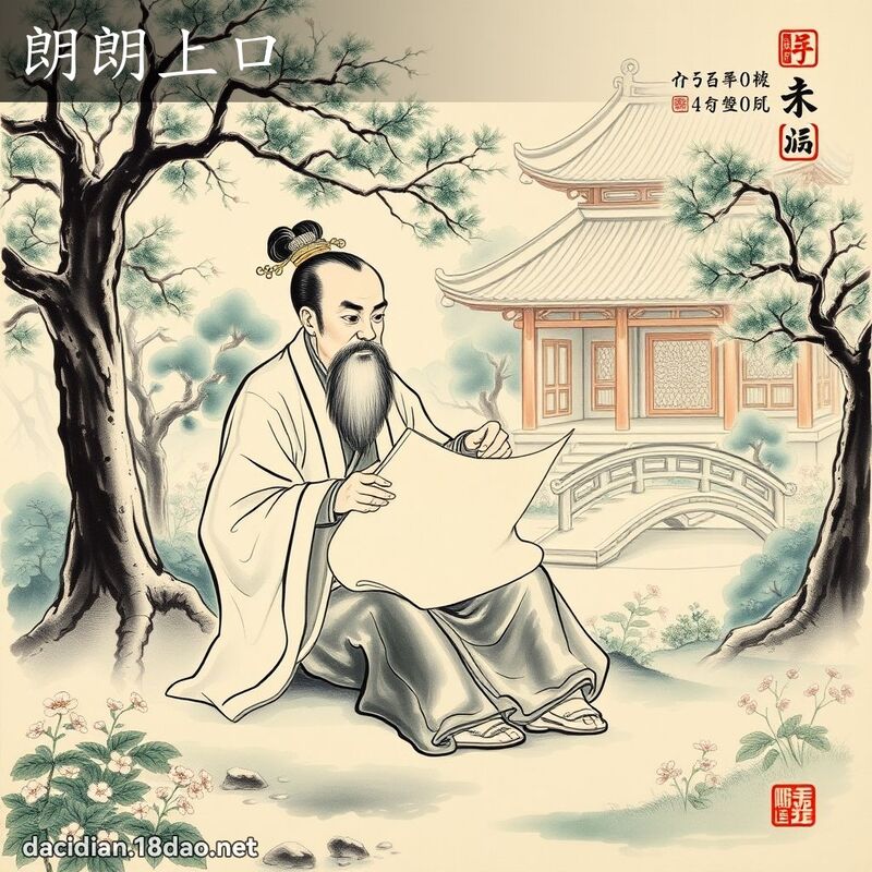 朗朗上口 配图