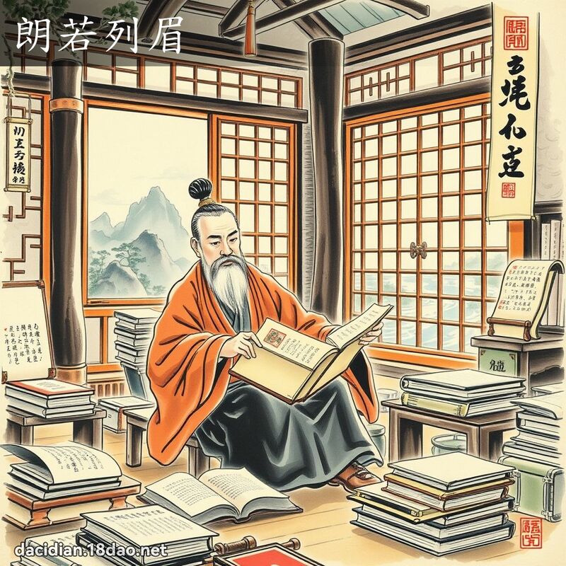 朗若列眉 配图