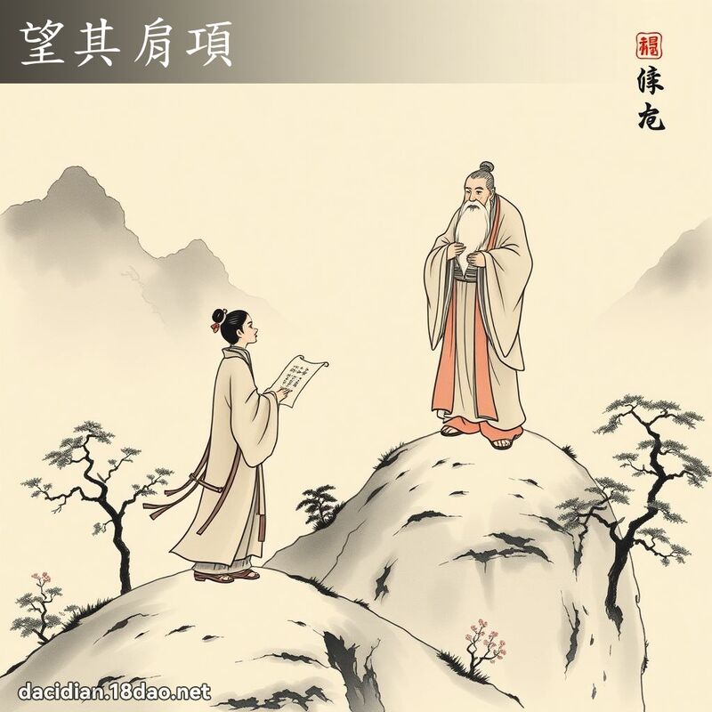 望其肩項 配图