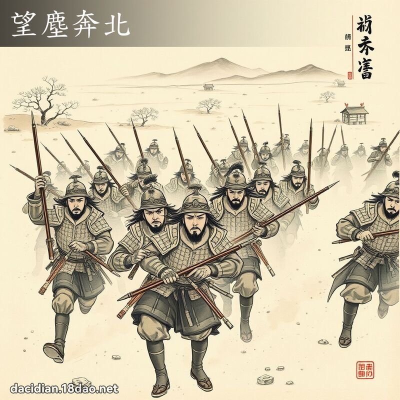 望塵奔北 配图