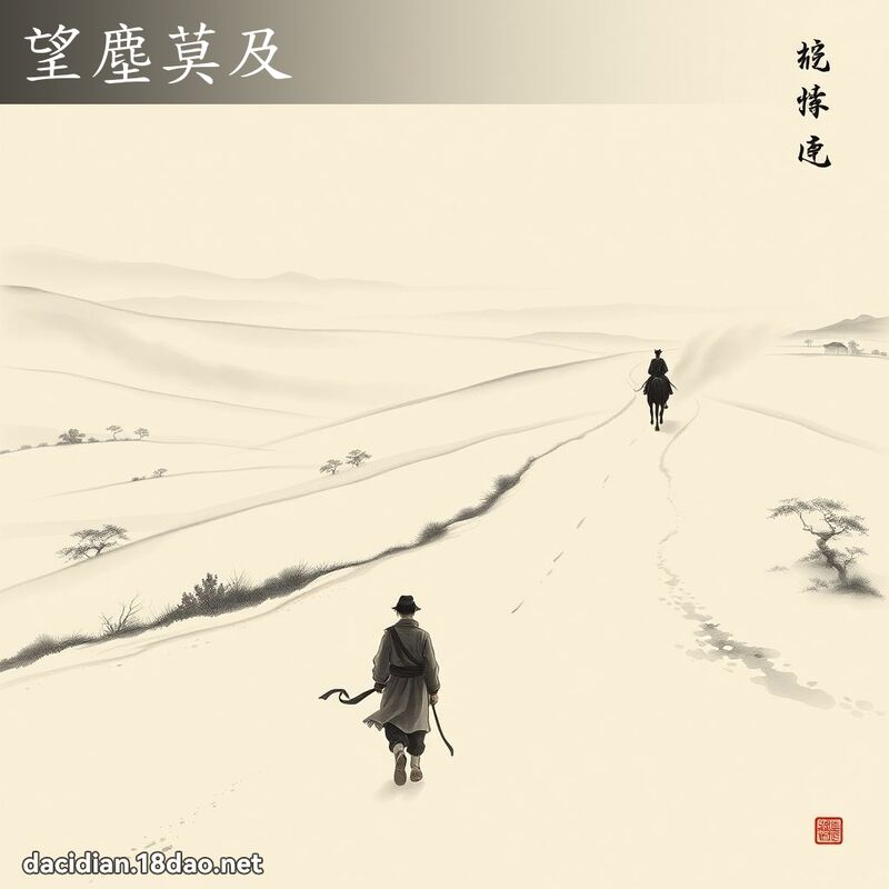望塵莫及 配图