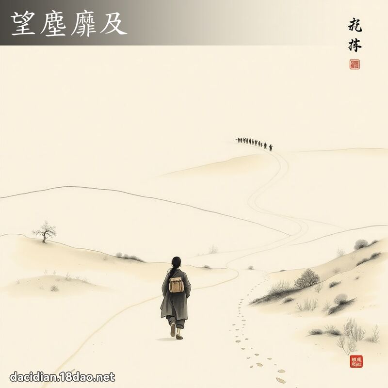 望塵靡及 配图