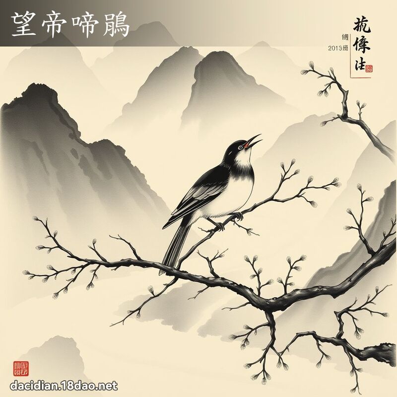 望帝啼鵑 配图