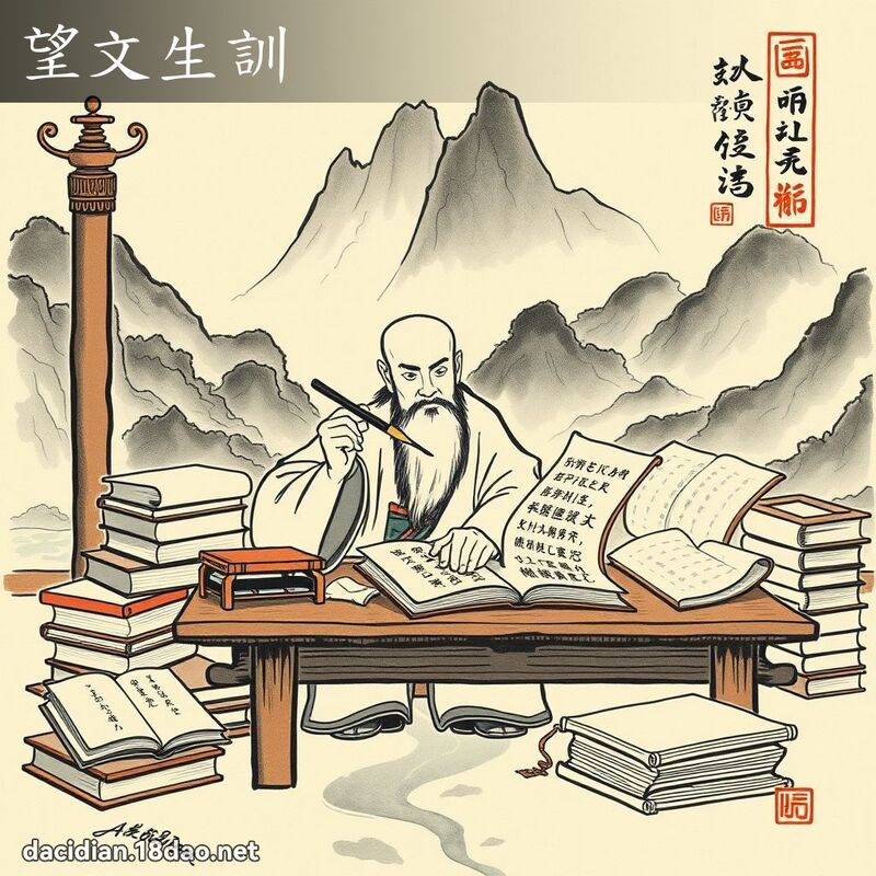 望文生訓 配图